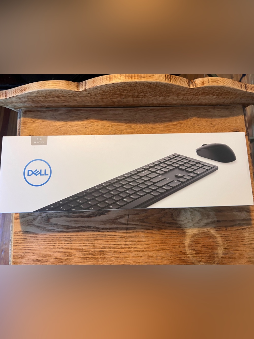 Dell Black Wireless Keyboard and Mouse Set Model KM5221W
